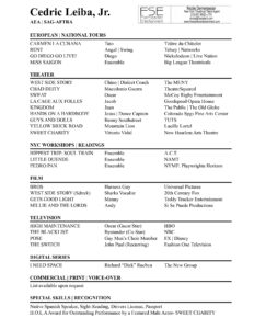 Credric's resume